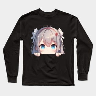 Peeking Long Sleeve T-Shirt